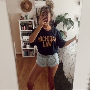 Vintage Oversized College Michigan Law Shirt